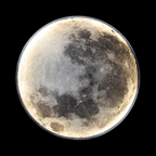 Lampada da parete LED artistica e regolabile con effetto luce lunare e telecomando