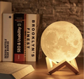 Lampa księżycowa 3D zmieniająca kolory regulowane światło z pilotem