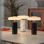 Lampada da tavolo moderna con base in marmo e controllo touch LED