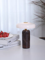 Lampada da tavolo moderna con base in marmo e controllo touch LED