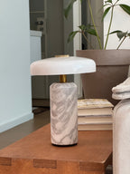 Lampada da tavolo moderna con base in marmo e controllo touch LED