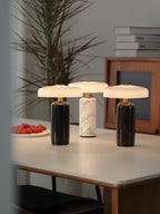Lampada da tavolo moderna con base in marmo e controllo touch LED
