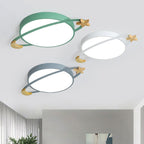 Moderne runde Deckenlampe mit integrierter LED-Beleuchtung