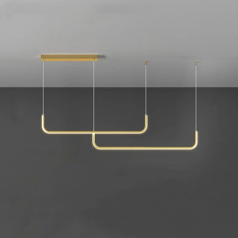 Lampada lineare LED luminosa e regolabile per isola cucina