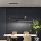 Adjustable retro style hanging ceiling lamp warm LED light
