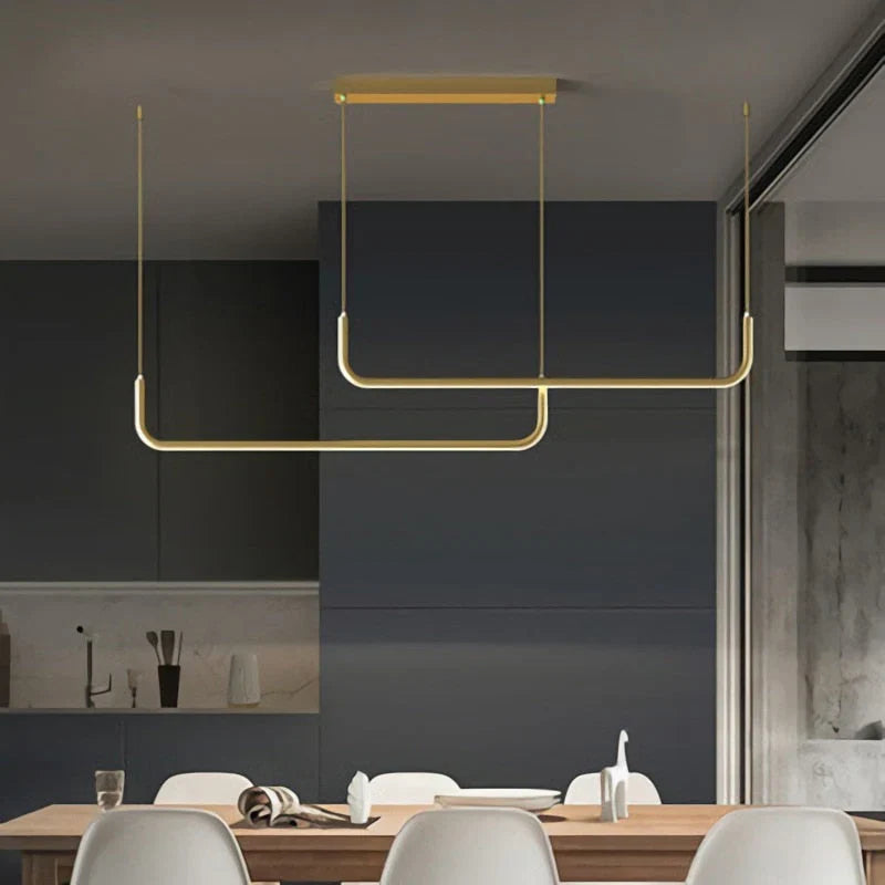 Lampada lineare LED luminosa e regolabile per isola cucina