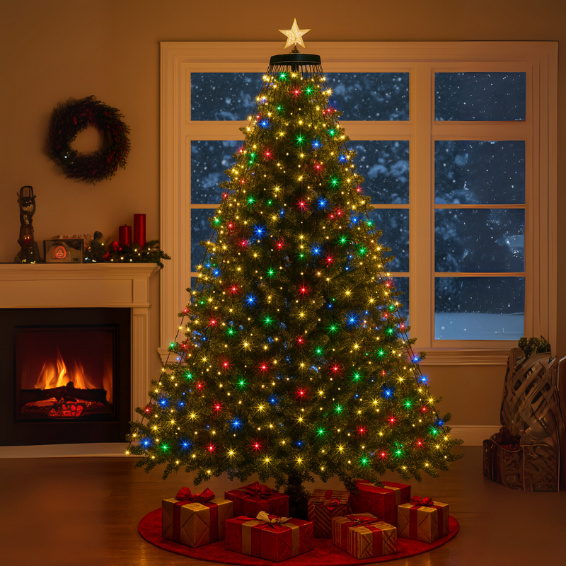 Świąteczna dekoracja promienny gwiezdna kaskada