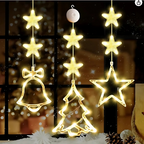 Świąteczne lampki LED do okien – świąteczne, świecące dekoracje