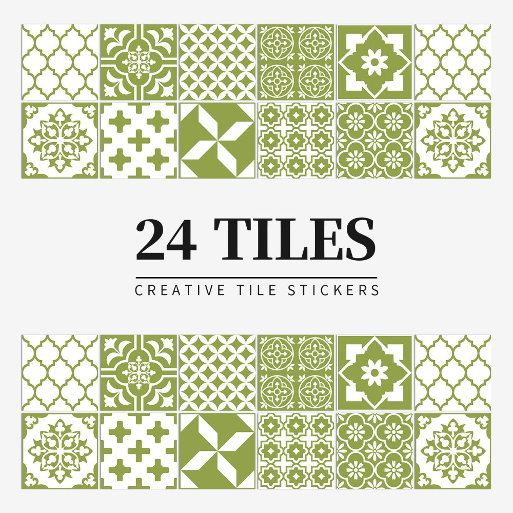 Artystyczny zestaw europejskich płytek mandala – zestaw 24 wzorów