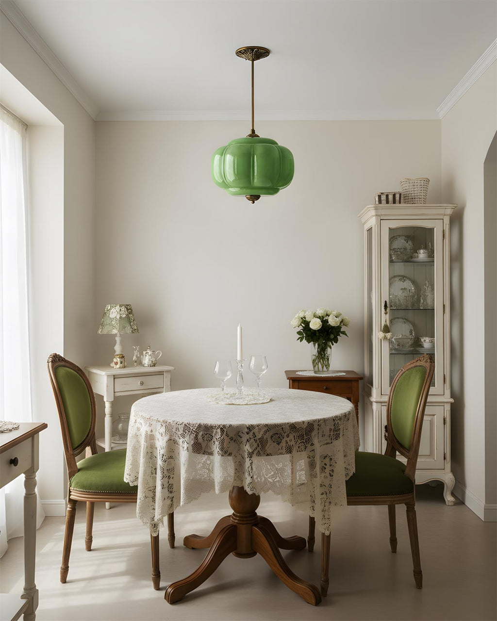 Lampada da soffitto classica dorata in vetro LED