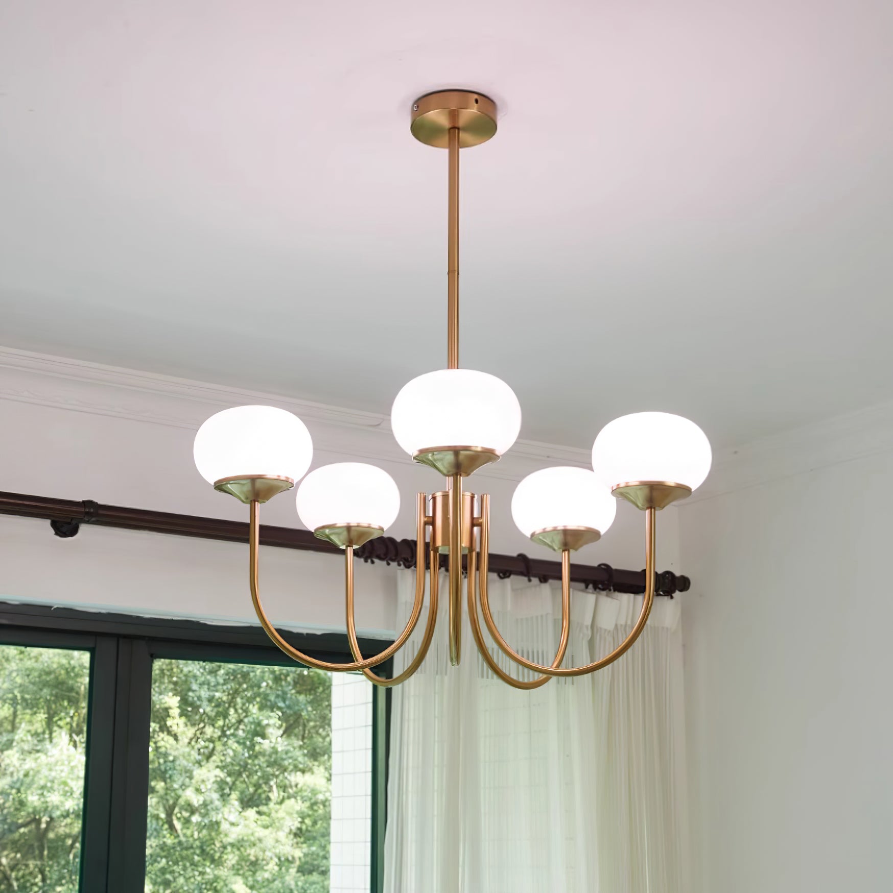 Nowoczesny żyrandol sufitowy Lampa wielopunktowa regulowana