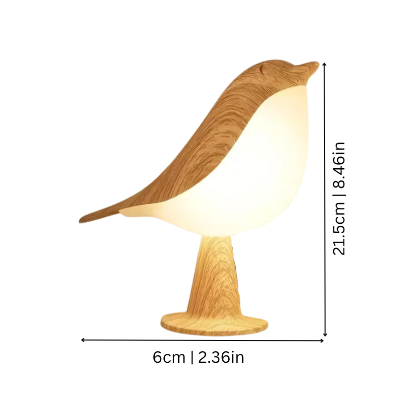 Lampe LED apaisante et fonctionnelle avec diffuseur parfumé en forme d’oiseau - Fonction tactile