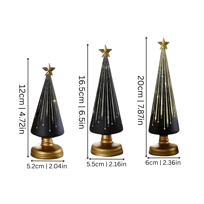 Lśniąca gradientowa LED lampka choinkowa