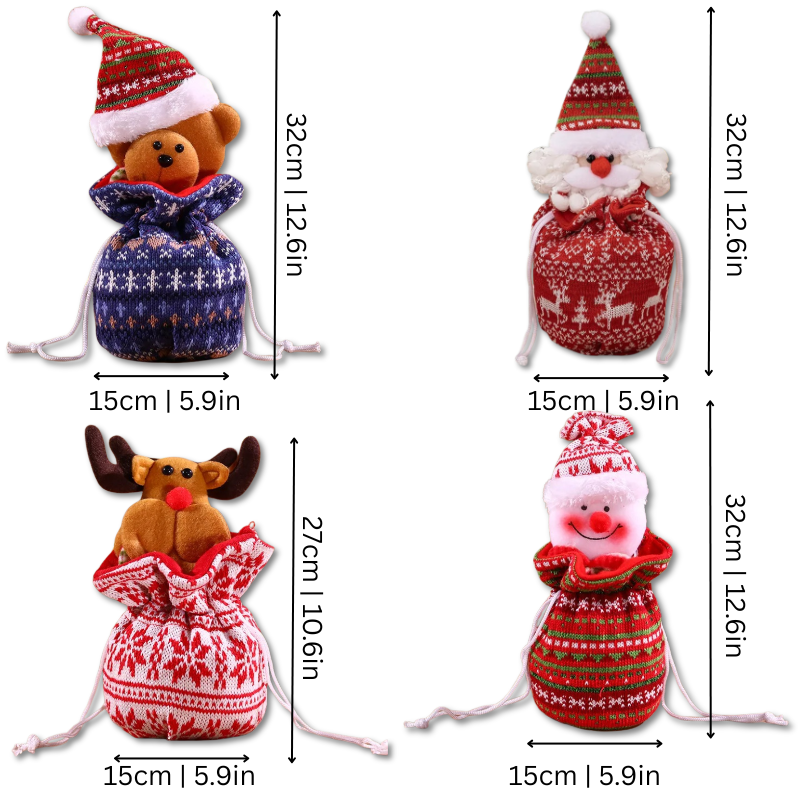 Fröhliche thematische Weihnachtstüten