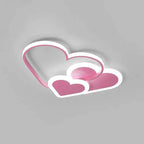 Modern heart-shaped LED ceiling lamp for ambient interior lighting