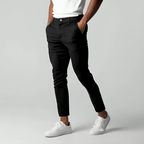 Pantaloni Chino Uomo Taglio Slim con Vita Elastico