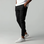Pantaloni Chino Uomo Taglio Slim con Vita Elastico