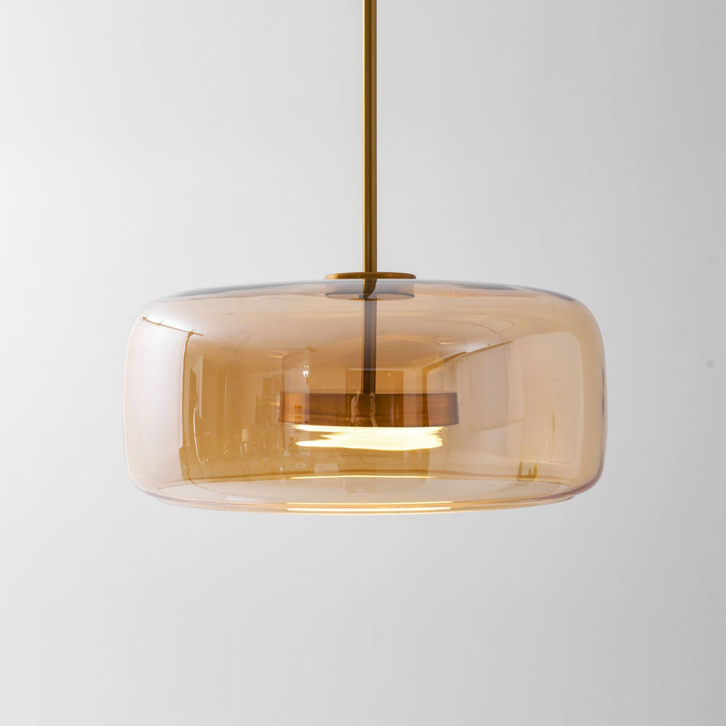 Nowoczesna nordycka lampa sufitowa wisząca czarne szkło styl