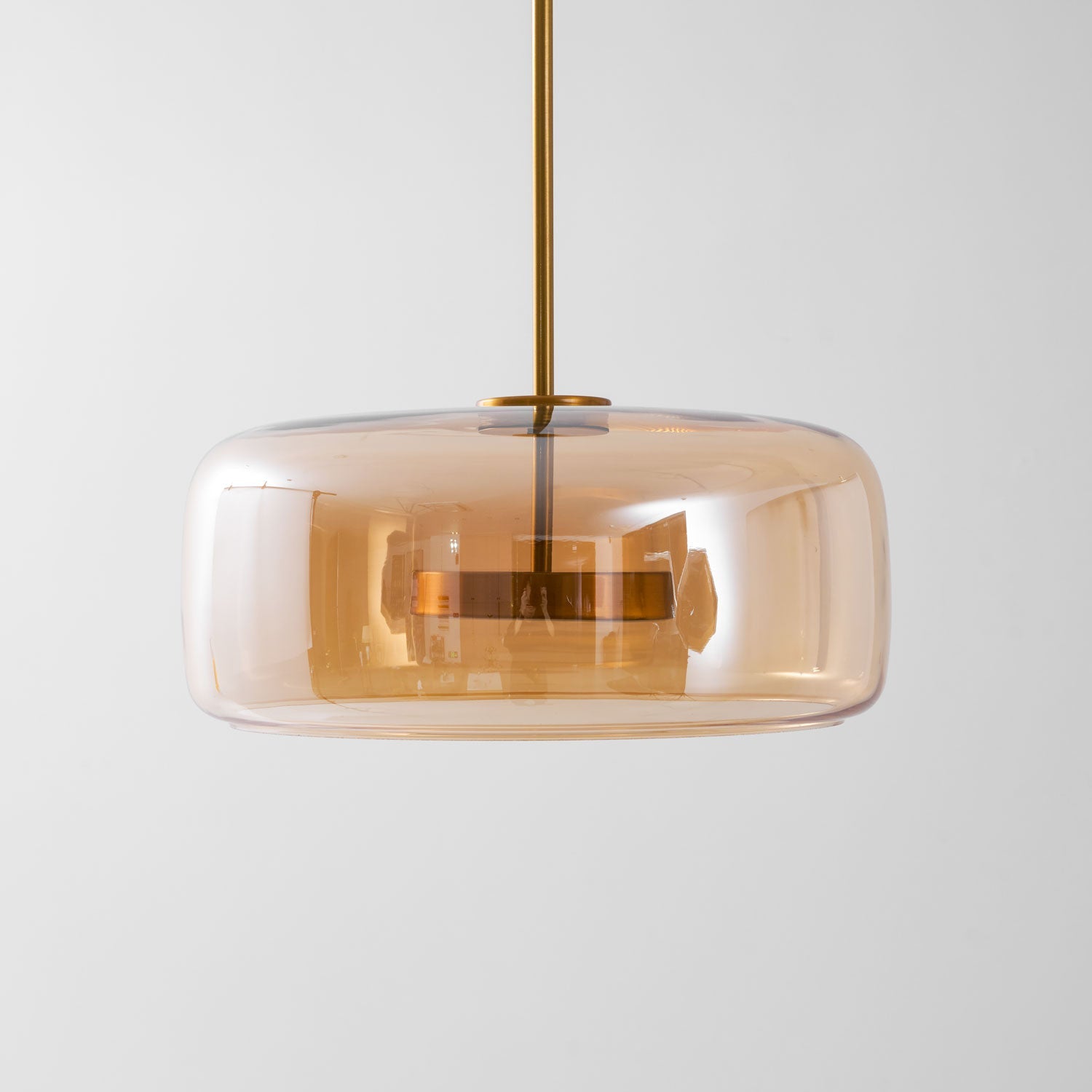 Nowoczesna nordycka lampa sufitowa wisząca czarne szkło styl