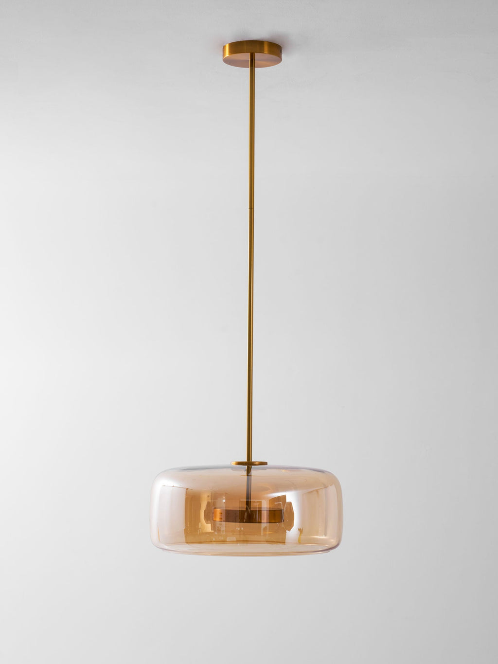 Nowoczesna nordycka lampa sufitowa wisząca czarne szkło styl