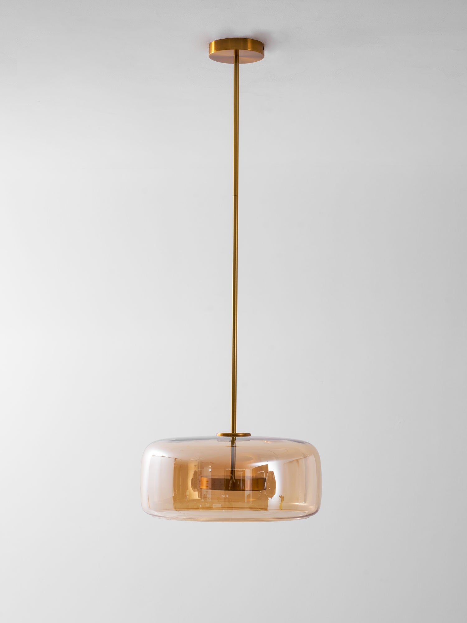 Nowoczesna nordycka lampa sufitowa wisząca czarne szkło styl