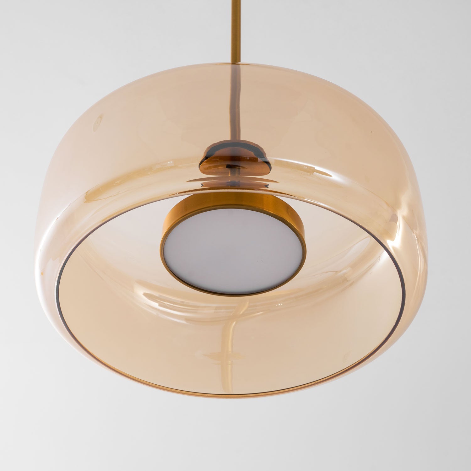 Nowoczesna nordycka lampa sufitowa wisząca czarne szkło styl