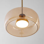 Nowoczesna nordycka lampa sufitowa wisząca czarne szkło styl