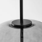 Nowoczesna nordycka lampa sufitowa wisząca czarne szkło styl