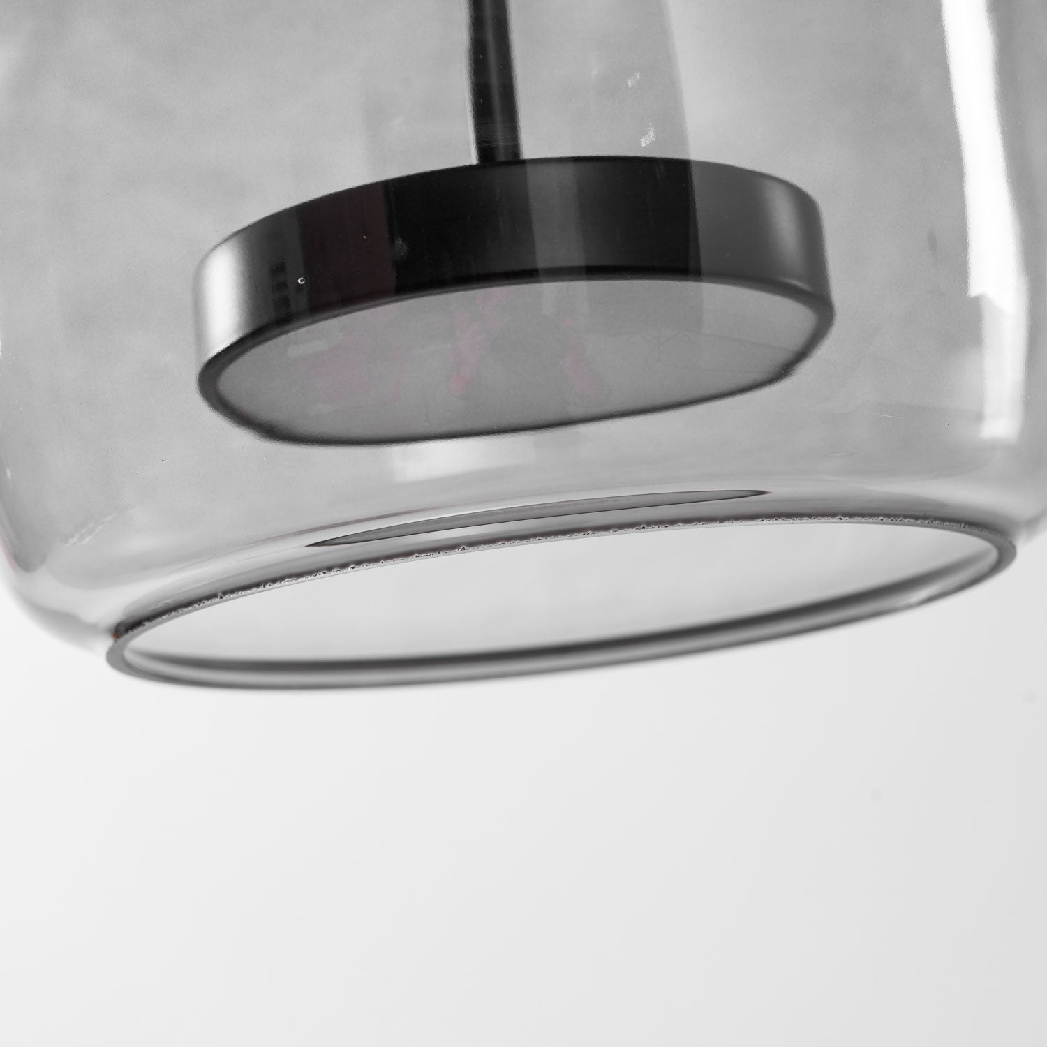 Nowoczesna nordycka lampa sufitowa wisząca czarne szkło styl