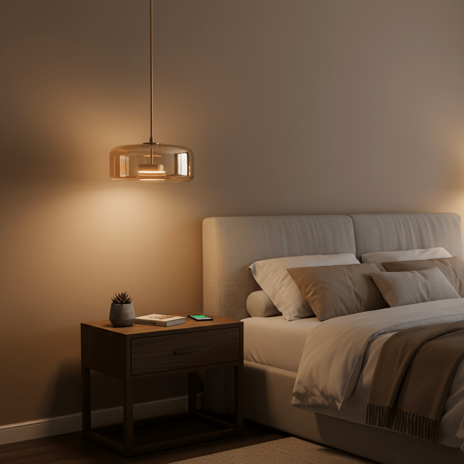 Nowoczesna nordycka lampa sufitowa wisząca czarne szkło styl