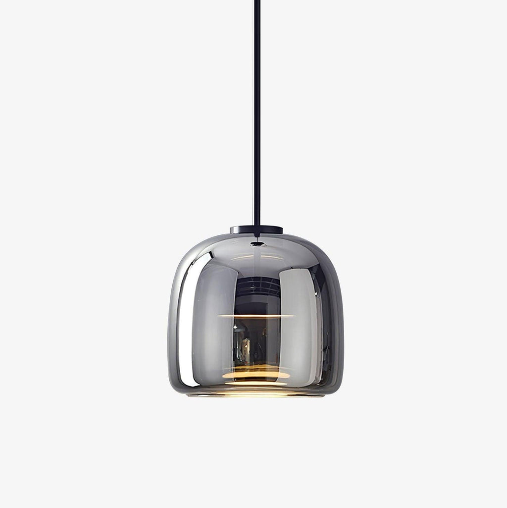 Nowoczesna nordycka lampa sufitowa wisząca czarne szkło styl