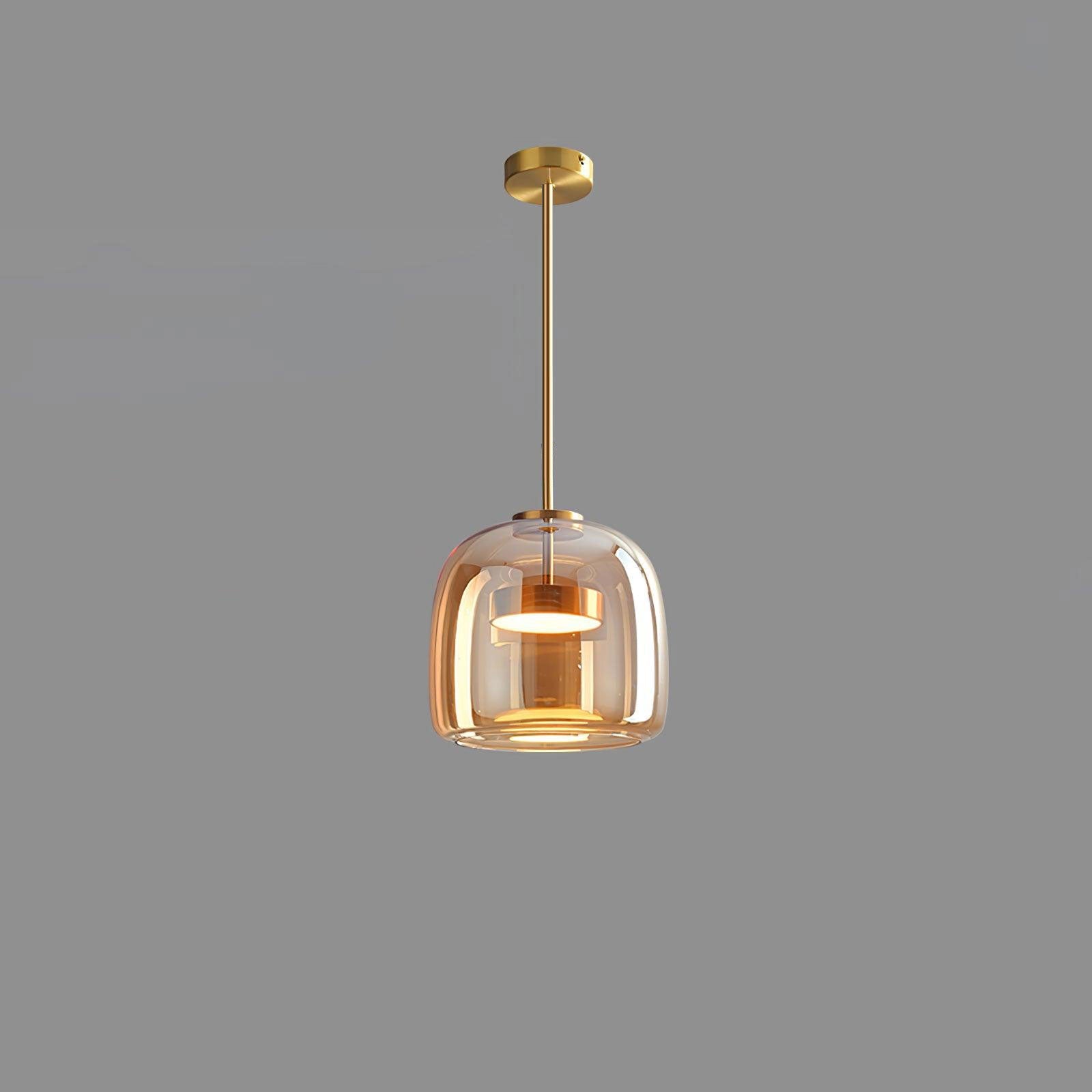 Modern Nordic pendant ceiling lamp black glass style