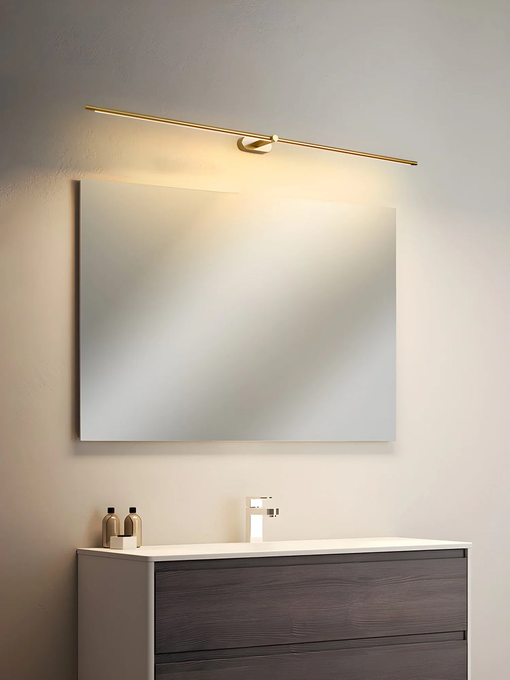 Minimale schlanke LED-Wandleuchte für Badezimmer