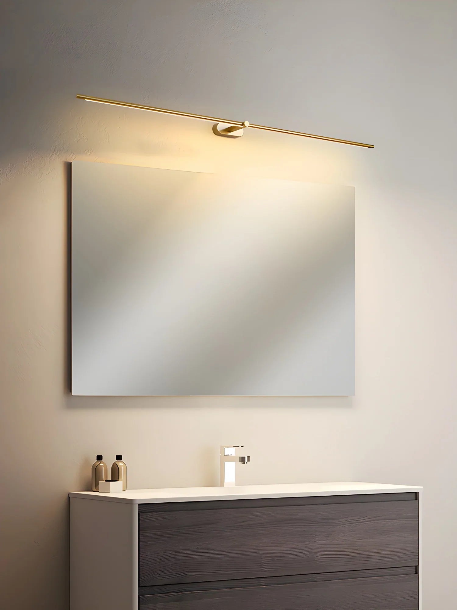 Minimale schlanke LED-Wandleuchte für Badezimmer