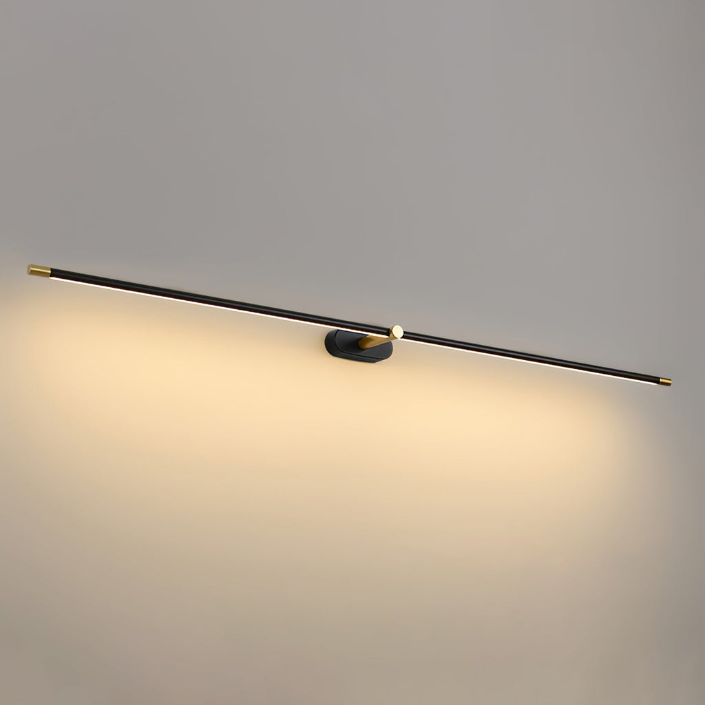 LED-Wandleuchte fürs Badezimmer mit Spiegel, schlankes lineares Design