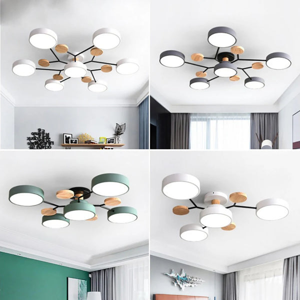 Elegante, moderne Deckenlampe mit handgefertigten Details