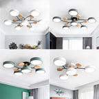 Elegante, moderne Deckenlampe mit handgefertigten Details