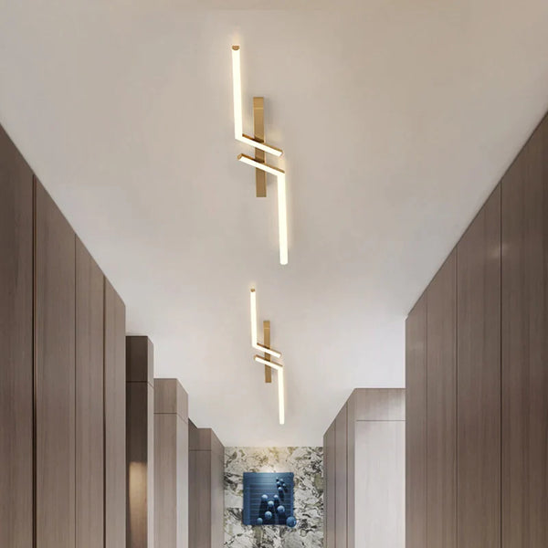 Luminaire de plafond LED moderne et fin – luminaire linéaire