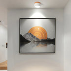 Lampe de plafond scandinave mince et compacte en saillie