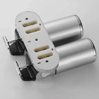 Elegancki dozownik mydła do montażu na ścianie -  przeznaczony do nowoczesnych łazienek