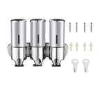 Elegancki dozownik mydła do montażu na ścianie -  przeznaczony do nowoczesnych łazienek