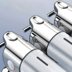 Elegancki dozownik mydła do montażu na ścianie -  przeznaczony do nowoczesnych łazienek