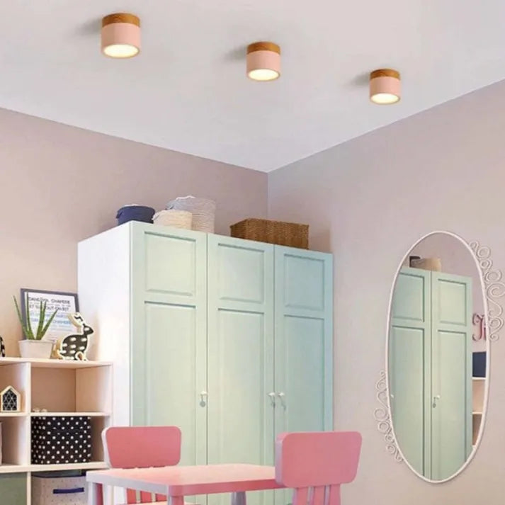 Smukła cylindryczna lampa sufitowa LED punktowa