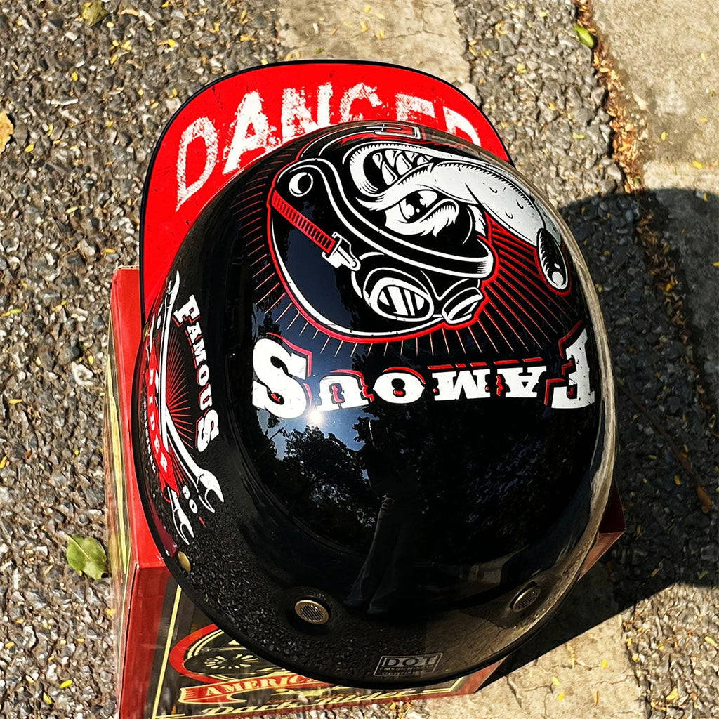 Lekki półotwarty kask motocyklowy z certyfikatem ECE/DOT