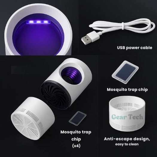 Zaawansowana Cicha UV pułapka na komary domowa