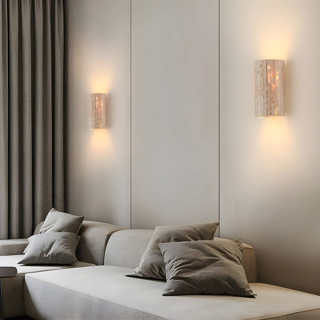 Lampada da parete in pietra naturale per illuminazione decorativa
