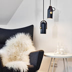 Lampada a sospensione industriale in stile “cannon” per interni loft