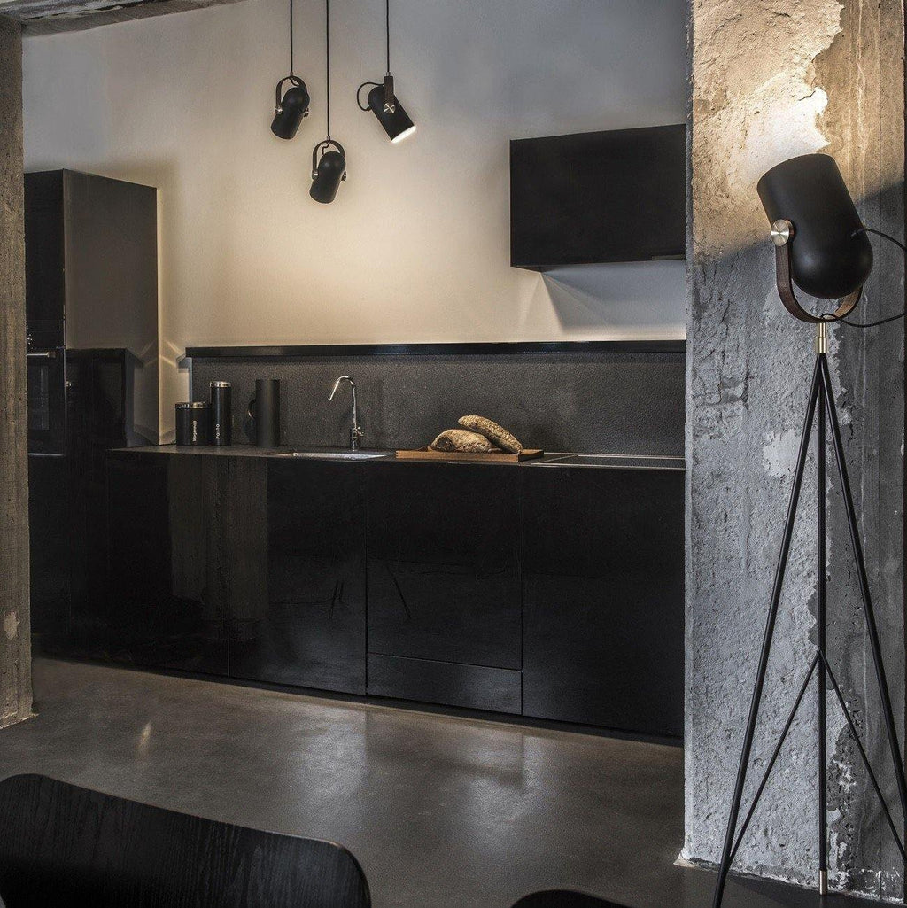 Lampada a sospensione industriale in stile “cannon” per interni loft