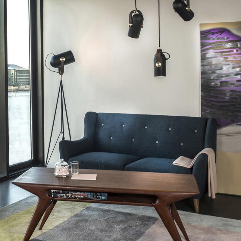 Lampada a sospensione industriale in stile “cannon” per interni loft