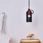 Lampada a sospensione industriale in stile “cannon” per interni loft
